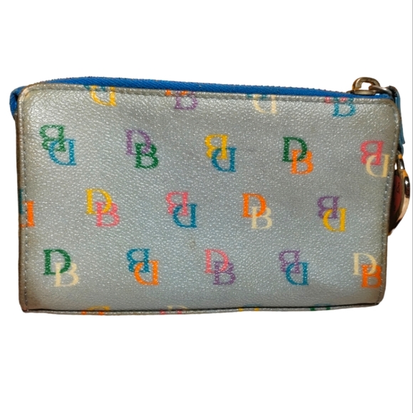 Dooney & Bourke Vintage Rainbow Canvas Wallet - Picture 2 of 8